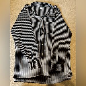 Striped Button Up Top